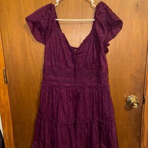 Macy's Deep Purple Midi Dress